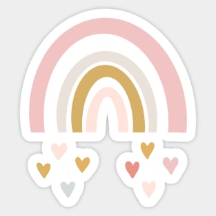 Aesthetic Heart Rainbow Sticker